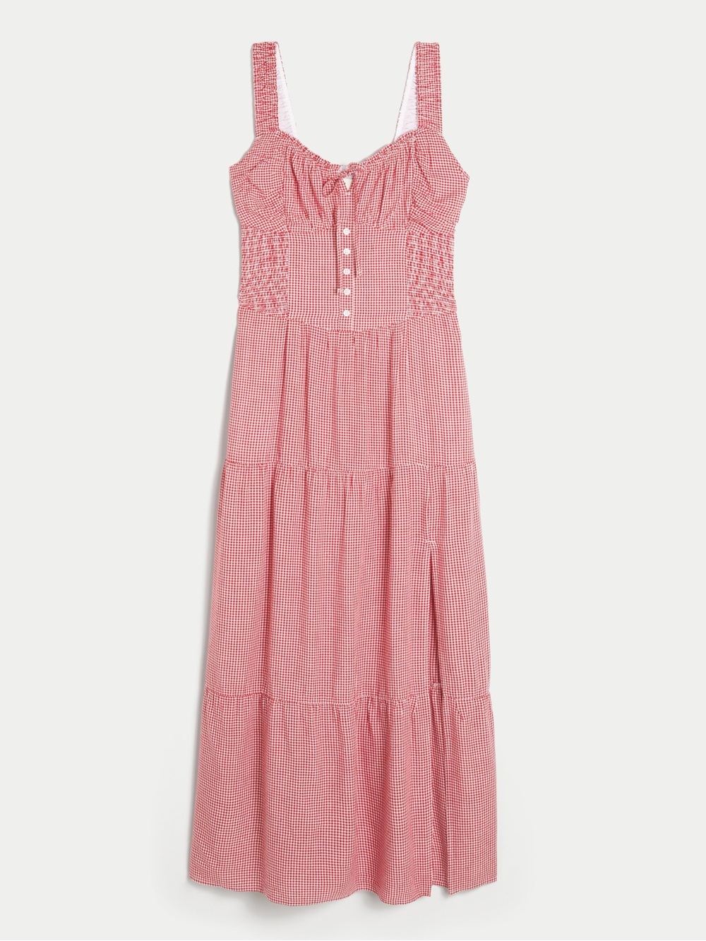 Hollister Sofia Slide Smocked Tiered Maxi Dress